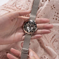 Guess Iconic Quartz Silver Dial Silver Mesh Bracelet Watch For Women - GW0527L1
