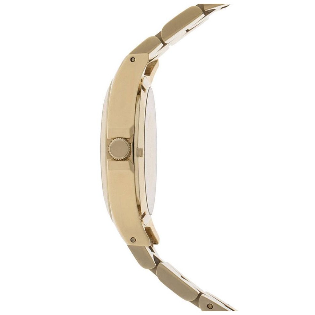 Marc Jacobs Henry Transparent Gold Dial Gold Steel Strap Watch for Women - MBM3206