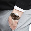 Cartier Ballon Bleu de Cartier Brown Dial Two Tone Steel Strap Watch for Men - W6920032