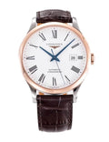 Longines Record Automatic Stainless Steel 18K Gold Watch for Men - L2.821.5.11.2