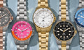 Fossil Blue Dive Three Hand White Dial Gold Steel Strap Watch For Women - ES5350