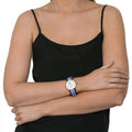 Daniel Wellington Classic Trinity White Dial Three Tone Nylon Strap Watch For Women - 0609DW