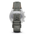 Emporio Armani Classic Chronograph Silver Dial Grey Leather Strap Watch For Men - AR1861