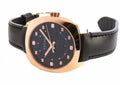 Gucci GG2570 Quartz Black Dial Black Leather Strap Watch For Men - YA142309