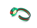 Gucci Vintage Web Mother of Pearl Dial Two Tone Plastic Strap Watch For Women - YA143403