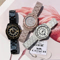 Coach Preston Black Dial Black Steel Strap Watch for Women - 14503461