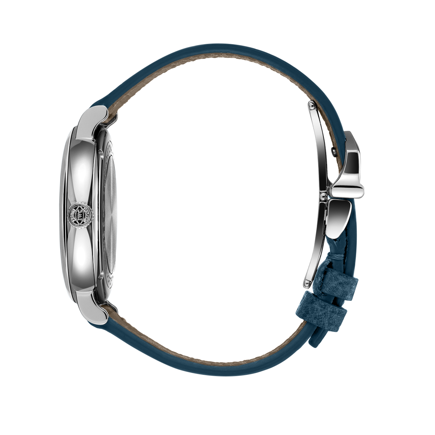 IWC Portofino Automatic Silver Dial Blue Leather Strap Watch for Women - IW357411