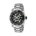 Gucci Dive Snake Black Dial Silver Steel Strap Watch For Men - YA136218