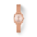 Tissot Lovely Square Lady Quartz Rose Gold Dial Rose Gold Mesh Bracelet Watch For Women - T058.109.33.456.00