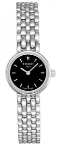 Tissot T Lady Lovely Black Dial Silver Steel Strap Watch For Women - T058.009.11.051.00