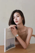 Calvin Klein Authentic Mother of Pearl Dial Silver Mesh Bracelet Watch for Women - K8G2312E