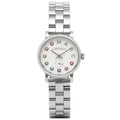 Marc Jacobs Baker Dexter White Dial Silver Steel Strap Watch for Women - MBM3423