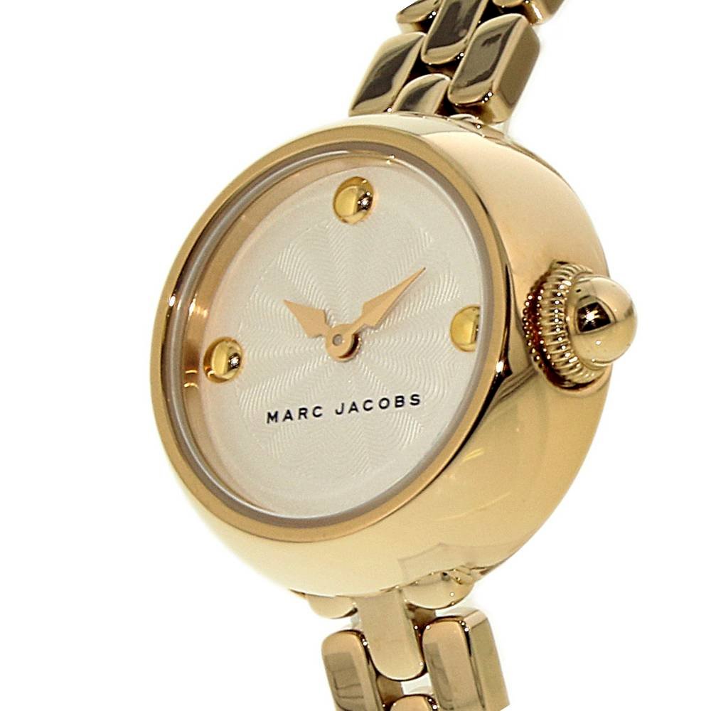 Marc Jacobs Courtney White Dial Gold Steel Strap Watch for Women - MJ3457