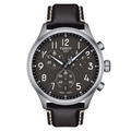 Tissot Chrono XL Vintage Quartz Black Dial Black Leather Strap Watch For Men - T116.617.16.062.00