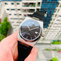 Tissot PRX Powermatic 80 Black Dial Black Leather Strap Watch for Men - T137.407.16.051.00