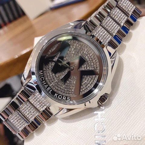 Michael Kors Bradshaw Silver Dial Silver Stainless Steel Strap Watch for Women - MK6486