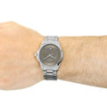 Gucci G Timeless Brown Dial Silver Steel Strap Watch For Men - YA126445