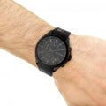 Hugo Boss Velocity Black Dial Black Rubber Strap Watch for Men - 1513720