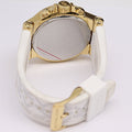Michael Kors Dylan Chronograph White Dial White Rubber Strap Watch For Men - MK8937