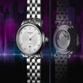 Tissot T Classic Carson Premium White Diamonds Dial Silver Steel Strap Watch for Women - T1222071103600