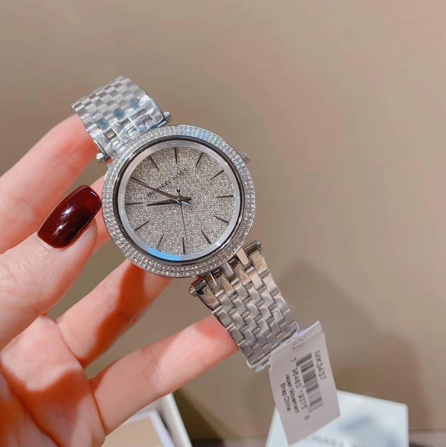 Michael Kors Darci Silver Dial Silver Steel Strap Watch for Women - MK3437