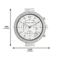 Michael Kors Parker White Dial White Leather Strap Watch for Women - MK2277