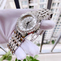 Bulova Phantom Crystal Silver Dial Silver Steel Strap Watch for Men - 96A236