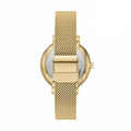 Fossil Jacqueline Dragonsteel Limited Edition Red Dial Gold Mesh Strap Watch for Women - ES5316