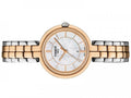 Tissot T Lady Flamingo Mother of Pearl White Dial Two Tone Steel Strap Watch For Women - T094.210.22.111.00