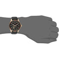 Coach Sullivan Chronograph Black Dial Black Leather Strap Watch for Men - 14602087