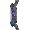 Marc Jacobs Amy Purple Dial Black Steel Strap Watch for Women - MBM3224