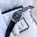 Movado Museum Black Dial Black Leather Strap Watch For Men - 2100002
