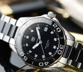 Tag Heuer Aquaracer Quartz Black Dial Two Tone Steel Strap Watch for Women - WAY131C.BA0913