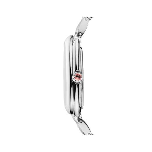 Bvlgari Serpenti Seduttori Diamonds Silver Dial Silver Steel Strap Watch for Women - SERPENTI103361