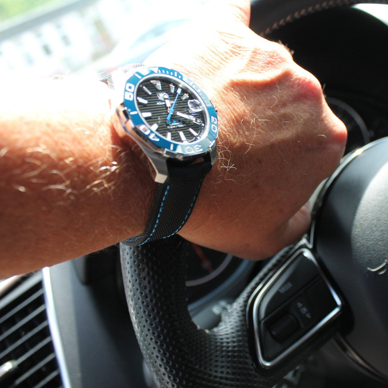 Tag Heuer Aquaracer Blue Dial Watch for Men - WAY211B.FC6363