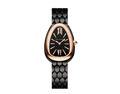 Bvlgari Serpenti Seduttori Black Dial Black Steel Strap Watch for Women - SERPENTI103704