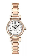 Coach Madison Crystals White Dial Rose Gold Steel Strap Watch For Women - 14502405