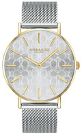 Coach Perry Silver Dial Silver Mesh Bracelet Watch for Women - 14503387