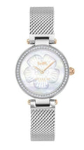 Coach Park Mother of Pearl Dial Silver Mesh Bracelet Watch for Women - 14503510