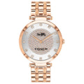 Coach Park Silver Dial Rose Gold Steel Strap Watch for Women - 14503735