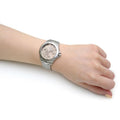 Hugo Boss Premiere Rose Gold Dial Silver Steel Strap Watch for Women - 1502444