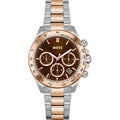 Hugo Boss Novia Brown Dial Two Tone Steel Strap Watch for Women - 1502617