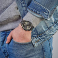 Hugo Boss Navigator Grey Dial Grey Mesh Bracelet Watch for Men - 1513674