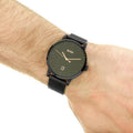Hugo Boss Oxygen Black Dial Black Mesh Bracelet Watch for Men - 1513636
