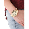 Marc Jacobs Rock Metal Chronograph Gold Dial Gold Steel Strap Watch for Men - MBM3158