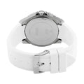 Guess Zena Analog White Dial White Rubber Strap Watch For Women - W1094L1