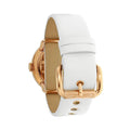 Marc Jacobs Amy White Dial White Leather Strap Watch for Women - MBM1180