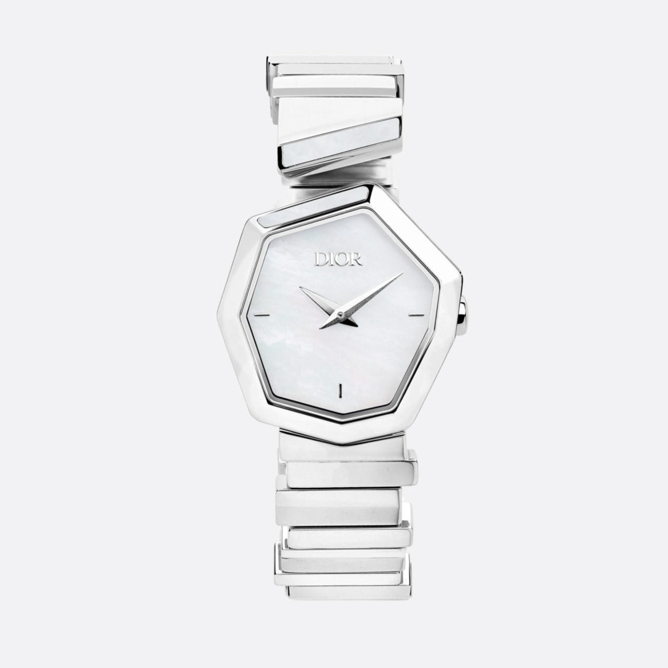 Dior Gem Dior Mother of Pearl Dial Silver Steel Strap Watch for Women - CD18111X1073