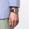 Salvatore Ferragamo Sapphire Chrono Blue Dial Blue Silicone Strap Watch for Men - SFME00221