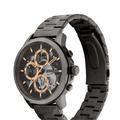 Tommy Hilfiger Henry Chronograph Grey Dial Grey Steel Strap Watch For Men - 1710479